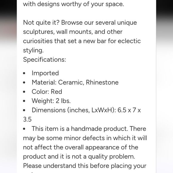 Interior Illusions Plus Red Rhinestone Love Heart - Picture 4 of 7